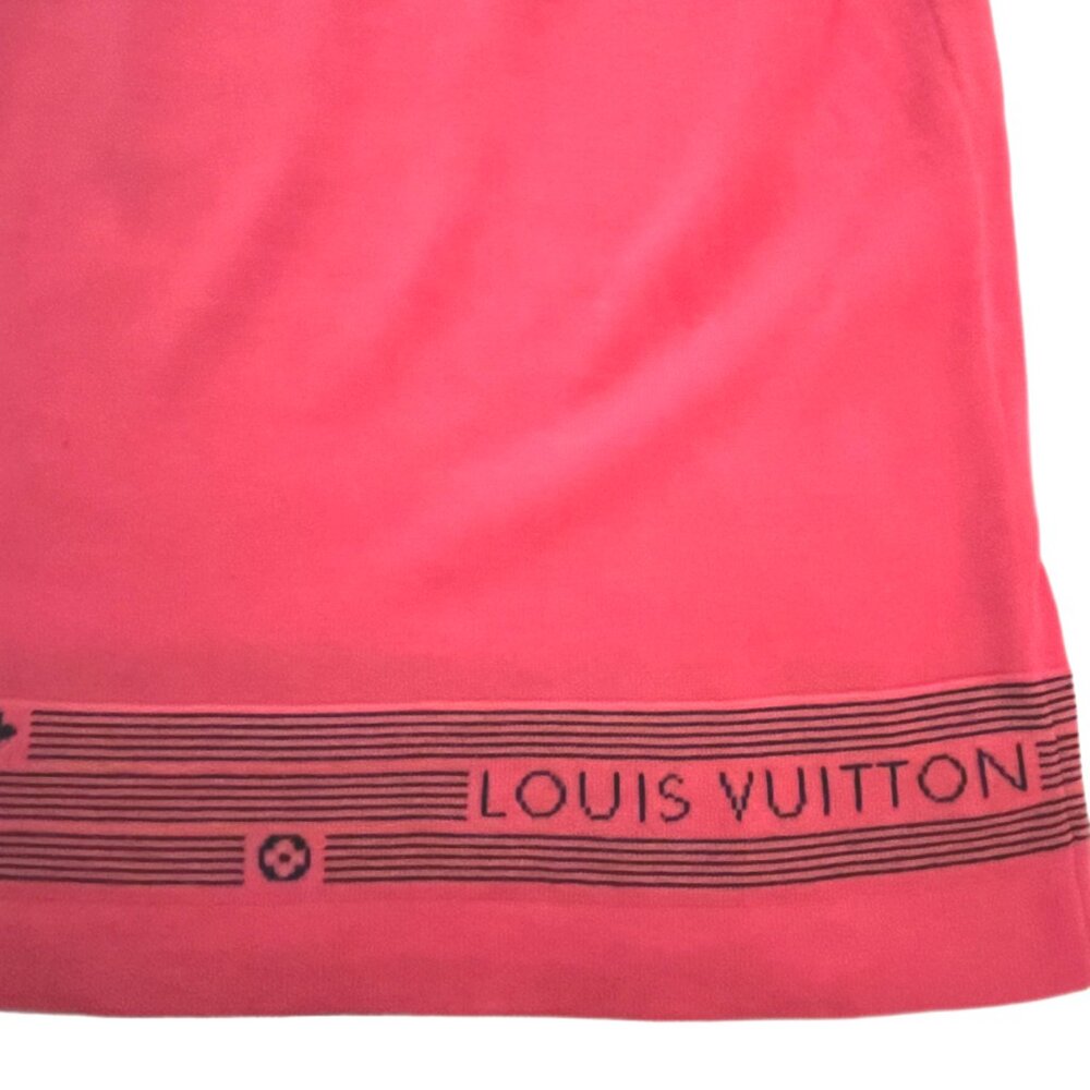 Red & Black Louis Vuitton Sleeveless Tank Top LV Text & Branding Border Size Med - Picture 6 of 10